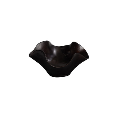 Phillips Collection Teak Wood Bowl - Black - Small