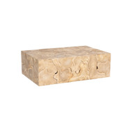 Phillips Collection Teak Slice Coffee Table - Rectangle - Bleached