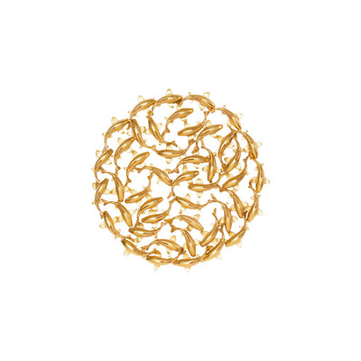 Phillips Collection Koi Wall Art - Gold Leaf
