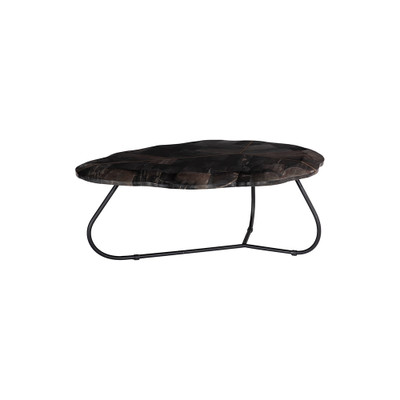 Phillips Collection Mosaic Leaf Petrified Wood Coffee Table - Large