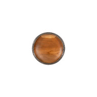 Phillips Collection Teak Wood Bowl Wall Art - Metallurgy Edge - SM