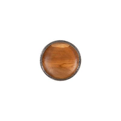 Phillips Collection Teak Wood Bowl Wall Art - Metallurgy Edge - SM