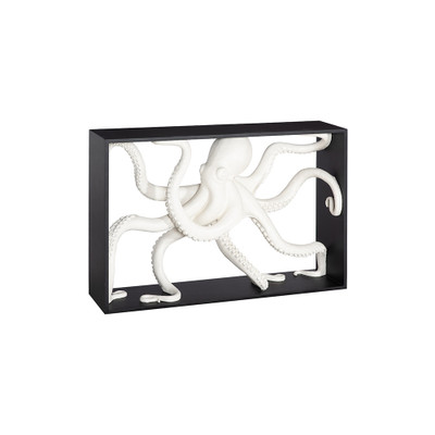 Phillips Collection Octo Framed Console Table - Wood Frame - White