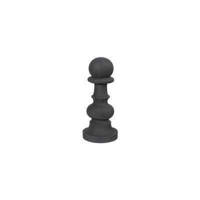 Phillips Collection Pawn Chess Sculpture - Cast Stone Black