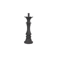 Phillips Collection Queen Chess Sculpture - Cast Stone Black