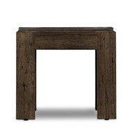 Four Hands Abaso End Table - Ebony Rustic Wormwood Oak
