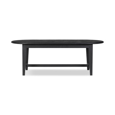 Four Hands Alfie Dining Table - 87" - Black Pine