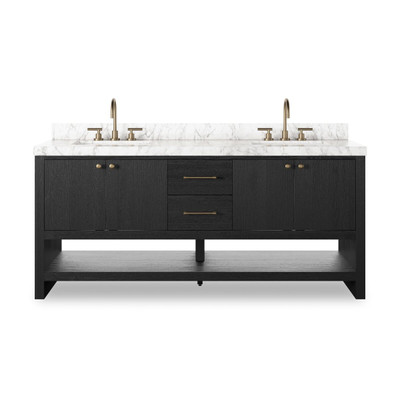 Four Hands Anthem Double Vanity - Black Wash Oak Veneer
