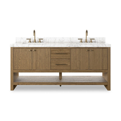 Four Hands Anthem Double Vanity - Washed Natural Veneer