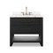 Four Hands Anthem Single Vanity - Black Wash Oak Veneer