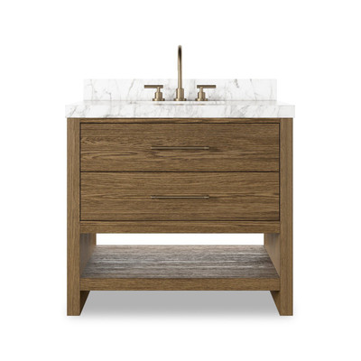 Four Hands Anthem Single Vanity - Washed Natural Veneer