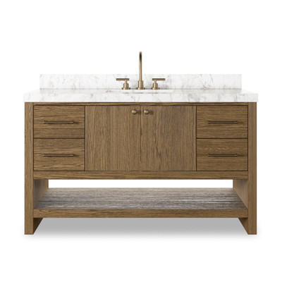 Four Hands Anthem Single Wide Vanity - Washed Natural Veneer