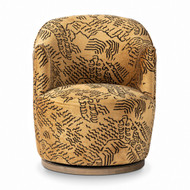 Four Hands Aurora Swivel Chair - Balkan Ochre