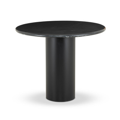 Four Hands Belle Round Dining Table - 38" - Black Marble