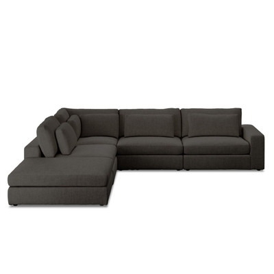 Four Hands Bloor 4 - Piece Sectional W/ Ottoman - Right Arm Facing - Landale Charcoal
