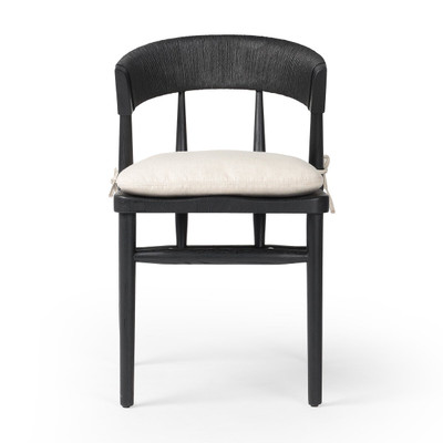 Four Hands Buxton Dining Chair - Black Oak - Savile Flax