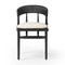 Four Hands Buxton Dining Chair - Black Oak - Savile Flax