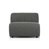 Four Hands BYO: Gwen Outdoor Sectional - Armless Piece - Hayes Charcoal