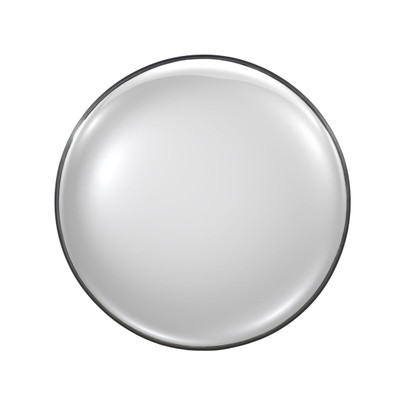 Four Hands Convex Wall Mirror - Iron Matte Black