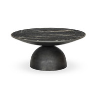 Four Hands Corbett Coffee Table - Polished Black Marble