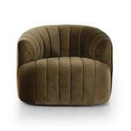 Four Hands Elliana Swivel Chair - Surrey Olive
