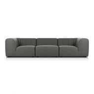 Four Hands Gwen Outdoor 3 - Piece Sectional Sofa - Hayes Charcoal