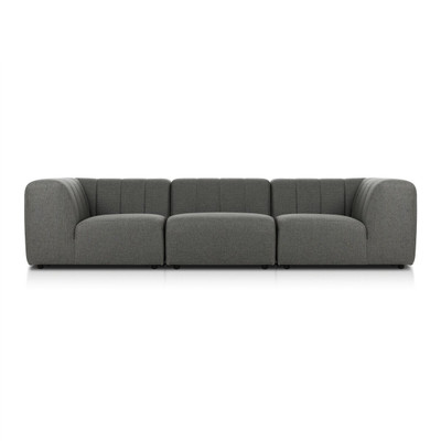 Four Hands Gwen Outdoor 3 - Piece Sectional Sofa - Hayes Charcoal