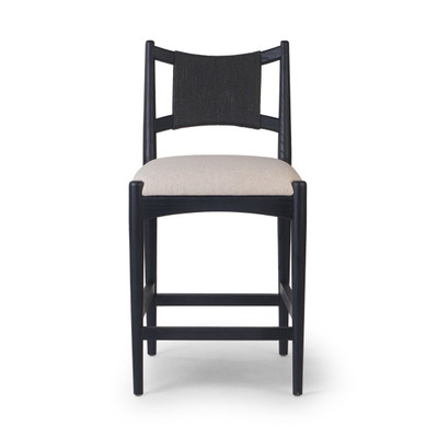 Four Hands Haddon Counter Stool - Brushed Ebony