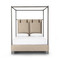 Four Hands Leigh Canopy King Bed - Palm Ecru