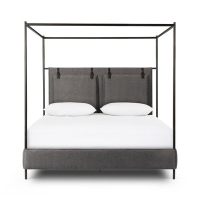 Four Hands Leigh Canopy Queen Bed - San Remo Ash