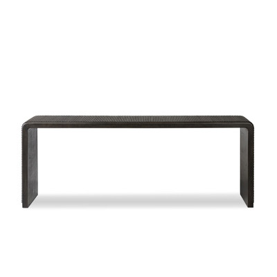 Four Hands Leo Console Table - Smoked Black