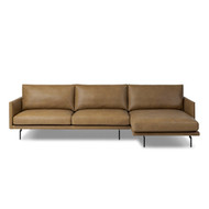 Four Hands Melle 2 - Piece Sectional - Right Chaise - Lipari Camel