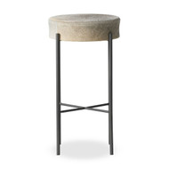 Four Hands Nocona Bar Stool - Black & White Speckled Hide