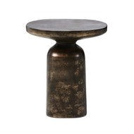 Four Hands Odessa End Table - Distressed Bronze