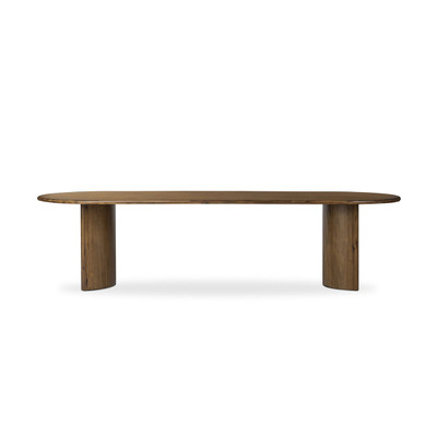Four Hands Paden Dining Table - Seasoned Brown Acacia - 118"