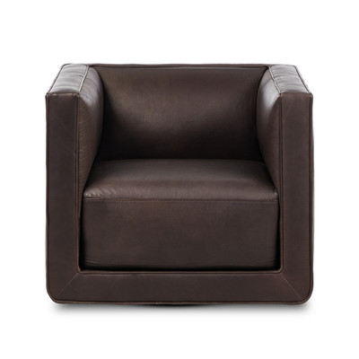 Four Hands Phillip Swivel Chair - Heirloom Cigar