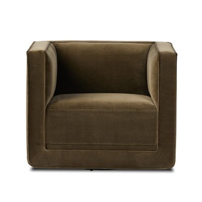 Four Hands Phillip Swivel Chair - Surrey Olive