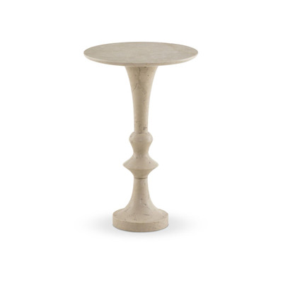 Four Hands Polli End Table - Cream Marble