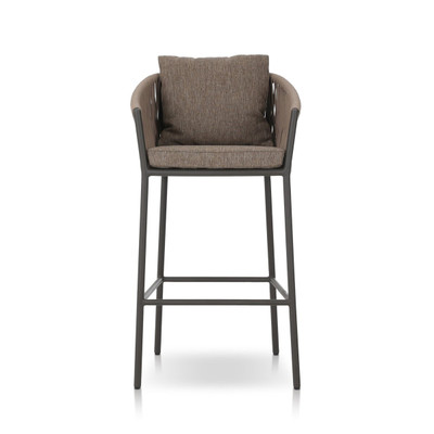 Four Hands Porto Outdoor Bar Stool - Ellor Brown