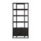 Four Hands Reza Bookcase - Worn Black Parawood