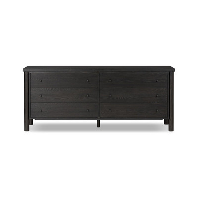 Four Hands Roark 6 Drawer Dresser - Ebony Oak