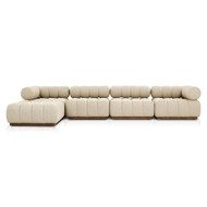 Four Hands Roma Outdoor 4 - Piece Sectional - Hayes Cream