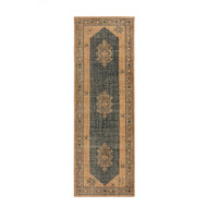 Four Hands Samsa Hand Knotted Rug - 3'X9' - Samsa Navy
