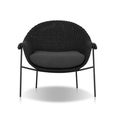 Four Hands Suerte Outdoor Chair - Faux Black Hyacinth