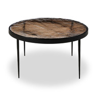Four Hands Yoko Nesting Table - Large - Smoked Brown Cast Glass
