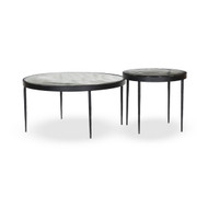 Four Hands Yoko Nesting Tables - Clear Cast Glass