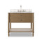 Four Hands Toulouse Single Vanity - Washed Blonde Oak Veneer
