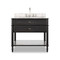 Four Hands Toulouse Single Vanity - Satin Black Veneer