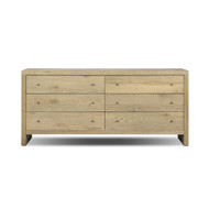 Four Hands Torrington 6 Drawer Dresser - Sandy Oak Veneer