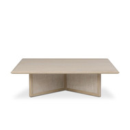 Four Hands Rosenell Square Coffee Table - Natural Oak Veneer